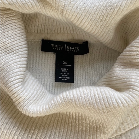 WHBM Striped Turtleneck Sweater - Picture 4 of 8